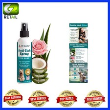 K9 Soothe anti Itch Spray for Dogs with Aloe, Rose,  Coconut, Natural Hot Spot