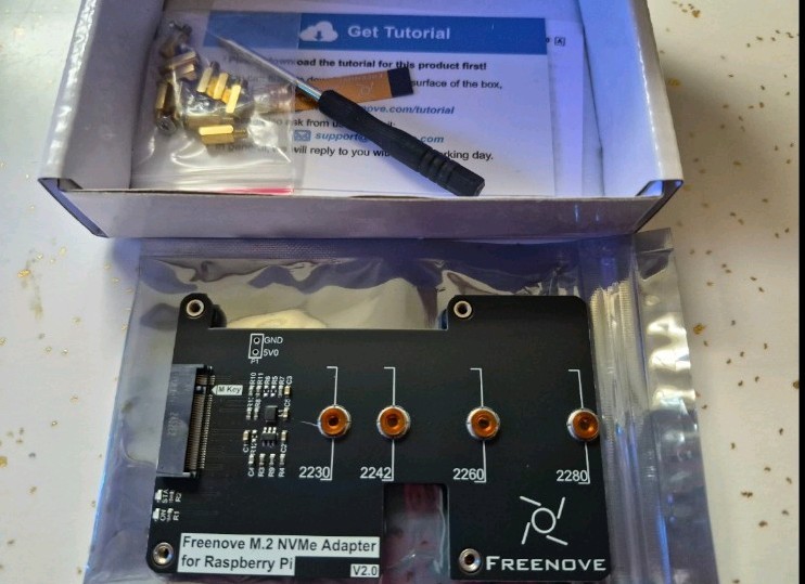 ✅ Freenove M.2 NVMe Adapter for Raspberry Pi 5 (Without SSD), M.2 HAT Add-on...