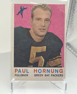 1959 Topps - Paul Hornung #82, Green Bay Packers, Fullback, Hall Of Fame ..