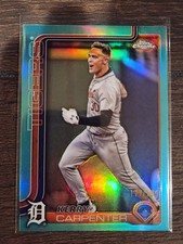 2025 Topps Chrome #299 Kerry Carpenter Aqua Refractor /199