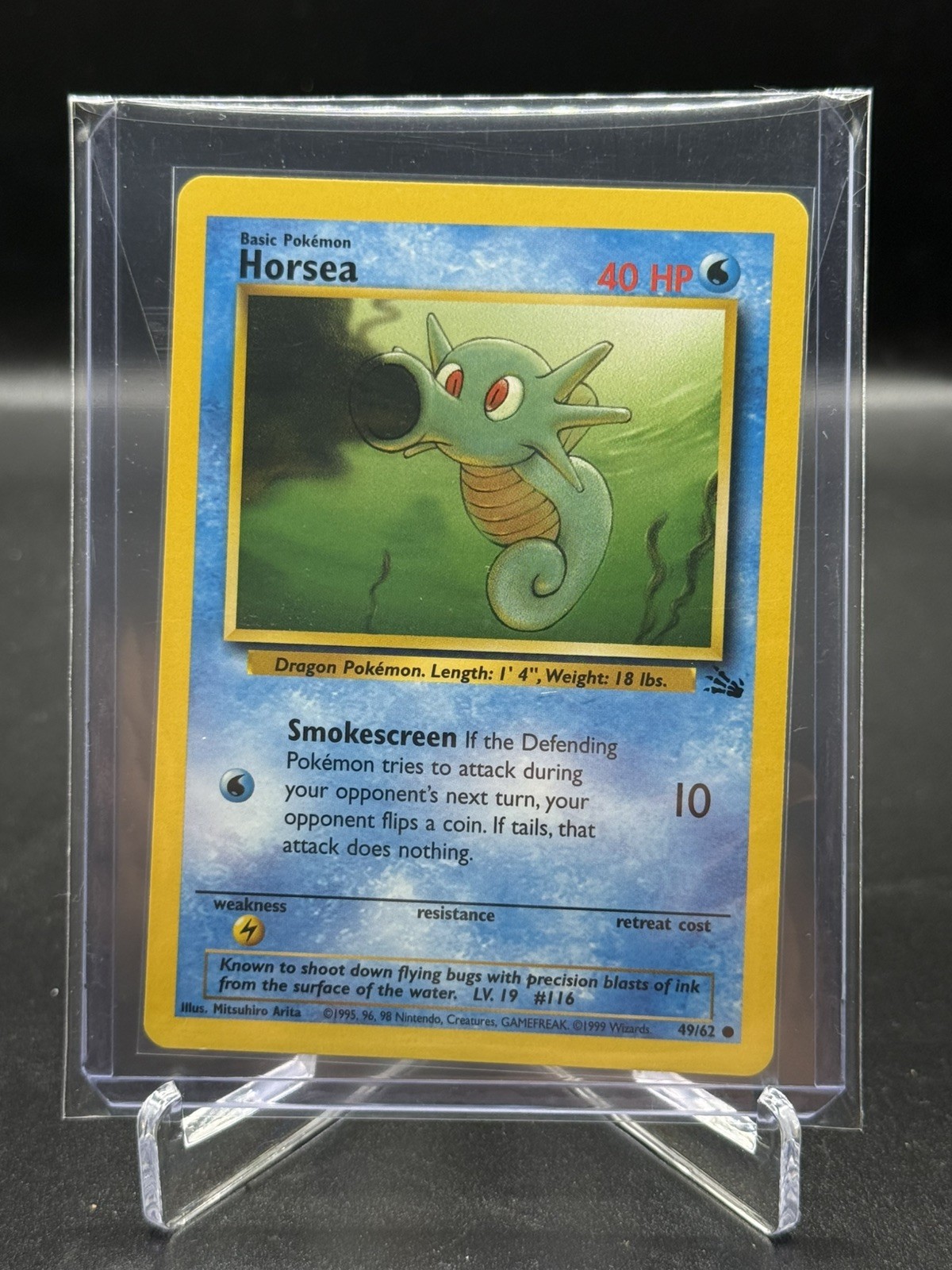 Pokemon TCG Fossil Horsea 49/62 NM