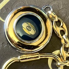 GUCCI Keyholder GG logo Vintage charm Gold silver From Japan