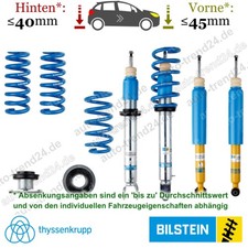 B14 Fahrwerk 20-45mm, 15-40mm Tieferlegung ua.: Mercedes-Benz C-Klasse Cabriolet