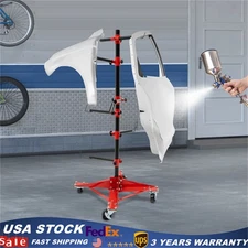 48" Rotating Bumper Hanger Stand Painting Car Repair Rack Tree Auto Body Shop