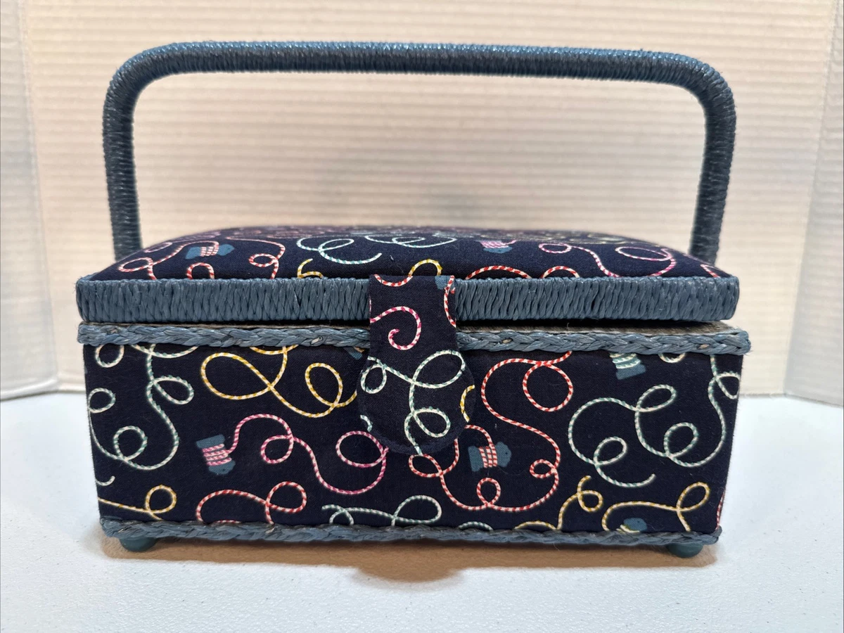 Blue Collectible Sewing Sewing Boxes for sale | eBay