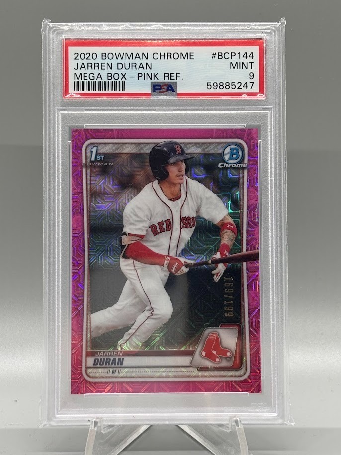 2020 Bowman - Chrome Prospects Jarren Duran #BCP-144 Pink Mojo Refractor /199