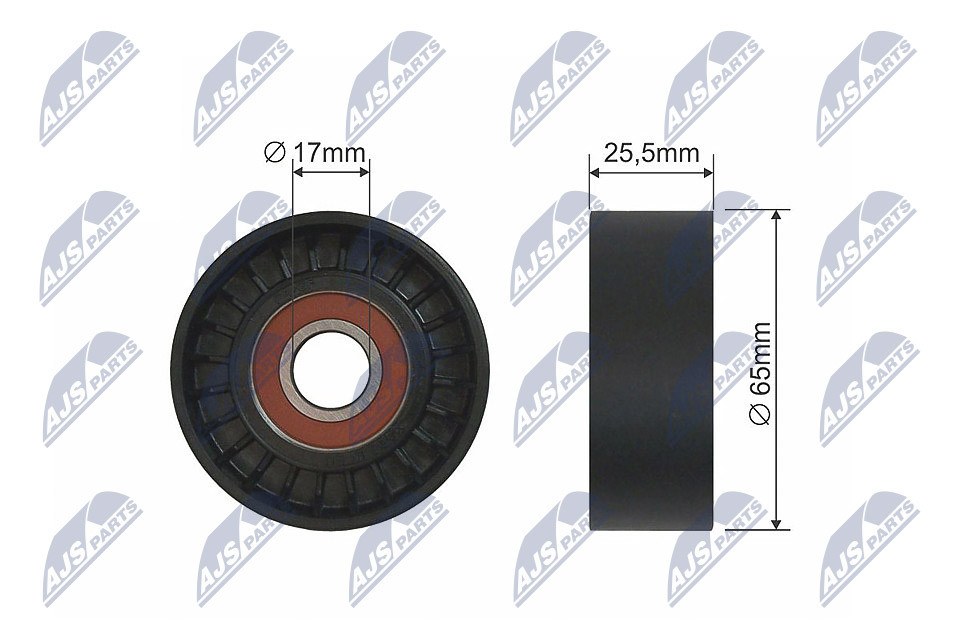 N.T.Y. RNK-AR-002.NTY Tensioner Pulley, V-ribbed belt for ALFA ROMEO,CHRYSLER,FI