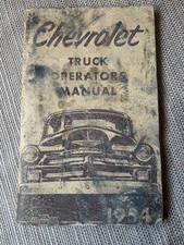 Vintage 1954 Chevrolet Truck Owners Operators Manual Original