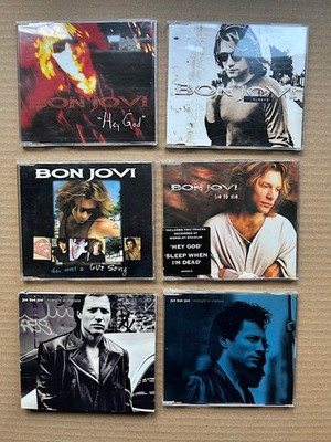 BON JOVI - 6 X CD singles -Lie to me/this ain't/hey god/always/midnight Chelsea