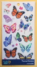 Butterflies Sticker Sheet /21 pieces/ Hello Hobby