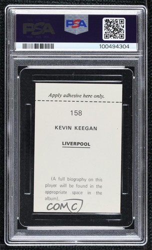 1972-73 FKS Wonderful World of Soccer Stars Kevin Keegan #158 PSA 6 - Picture 2 of 3