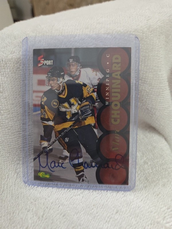 1995 Classic 5 Sport - Autographs Marc Chouinard Limited Edition (AU, RC)