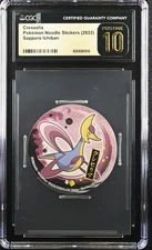 CGC 10 Pristine Cresselia Sapporo Ichiban Noodle Stickers Pokemon