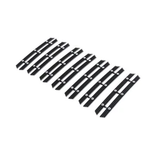 For 2007-2017 Jeep Wrangler Black Vertical Style Wide Billet Rivet Grille