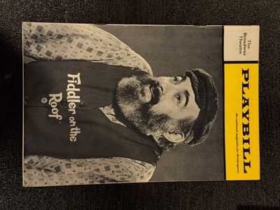 #ad #ad Paul Lipson Fiddler On The Roof Playbill 1972 $75.00