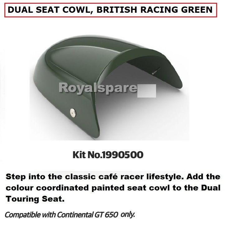 Royal Enfield "DUAL SEAT COWL, BRITISH RACING GREEN" For Continental GT 650 eBay