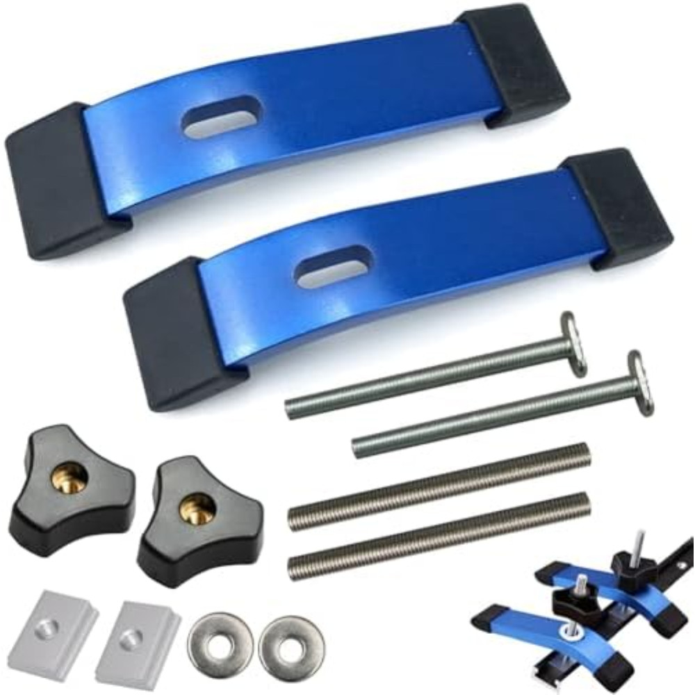 2 Pezzi Set Clip Fissaggio Binario Forma T, Morsetto Sgancio e Chiusura Rapido L