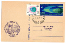 CPA SUISSE ADM POSTALE NATIONS UNIES GD PRIX ART PHILATEL BRUXELLES  LE 12.12.74