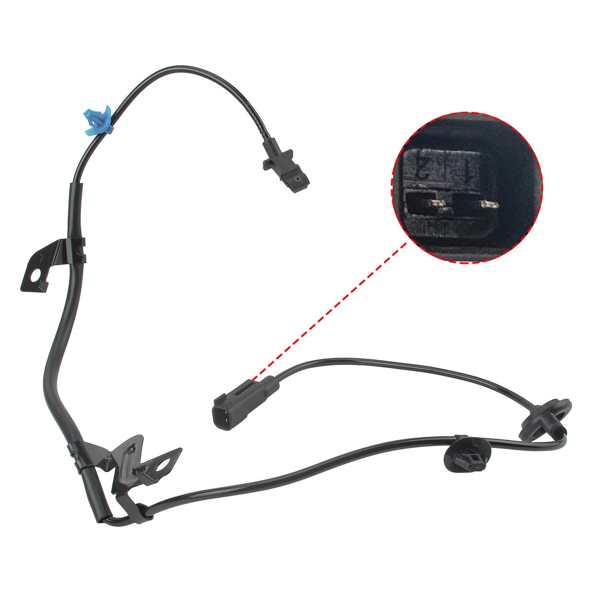 Set Of 2 Wheel Speed Sensor Rear Left & Right Fits Mitsubishi Lancer Outlander