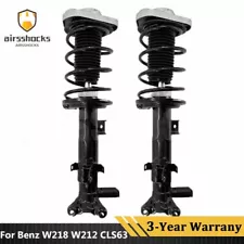 2× Front Shock Struts Assys w/ ADS Fit Mercedes Benz W218 W212 CLS63 E63 AMG RWD