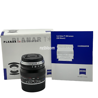 New ZEISS Planar T * 50mm f2 ZM for Leica M Lens - Black New ZEISS Planar T * 50mm f2 ZM for Leica M Lens - Black