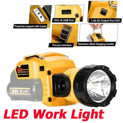 #ad #ad 2025 LED Work Light Electric Spotlight Flashlight For DeWalt 12V Li Ion Battery $19.95