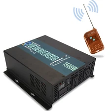 Solar Power Inverter 1500W 36V to 120/220V Off Grid Pure Sine Wave Remote Switch
