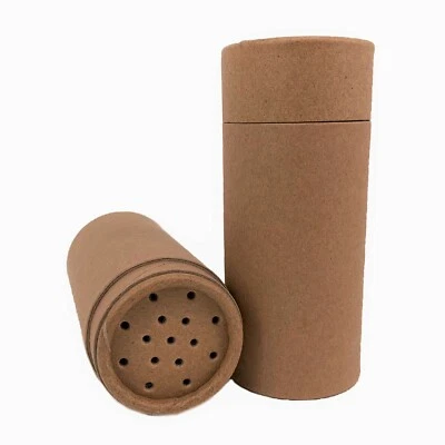 Nutley's 100ml Cardboard Powder Shaker Tubes Plastic Free Compostable