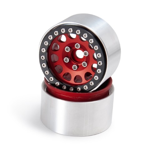 FLYXM 1.9" Metal Beadlock Wheels Rim For 1/10 RC SCX10 TRX4 D90 TF2 CC01 Crawler - Picture 5 of 12