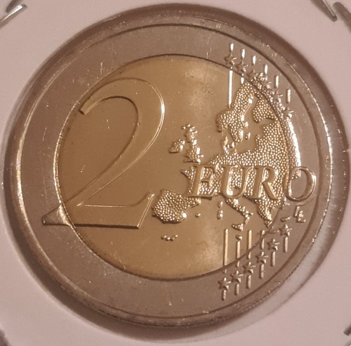 2 Euros Chypre 2023 commémorative 60 ans de la Banque Centrale. UNC BU FAUTÉE - Afbeelding 2 van 2