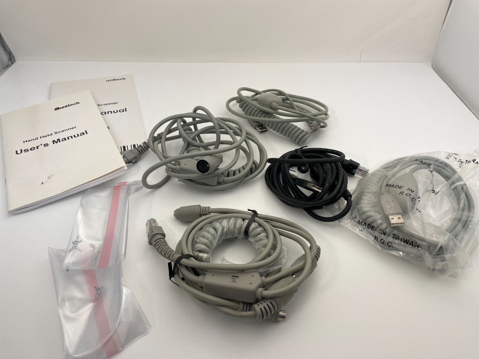 Mixed Lot 5 Unitech 1 Metrologic Barcode Scanners with 6 USB and 4 ...