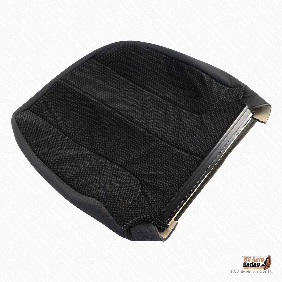 US Auto Seat Cover Inc Driver Seat Bottom Cover – Fits 2003-2005 Dodge Ram 2500 SLT – Dark Gray Cloth, OEM Spec, Made In USA