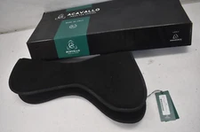 Acavallo Close Contact Memory Foam Virgin Woolmark Half Pad Black Large AC221 #3