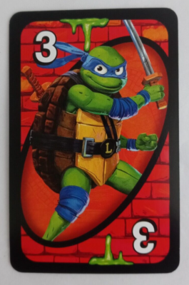 Teenage Mutant Ninja Turtles Mutant Mayhem Uno Card Leonardo #3 | eBay