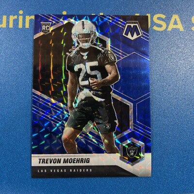 #ad #ad 2021 Panini Mosaic Football Blue #383 Trevon Moehrig 99 Raiders RC NFL $23.00