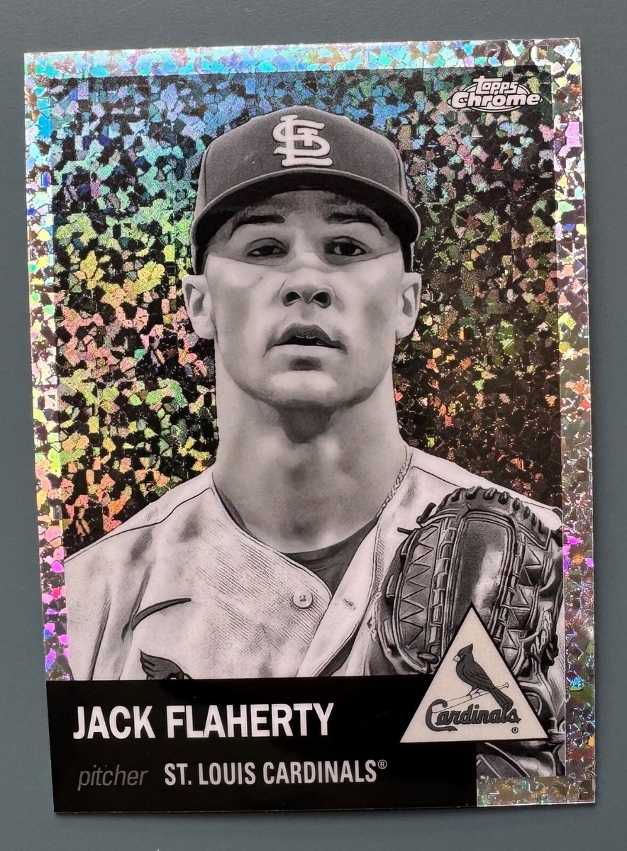 Jack Doherty ジャックドハティ Small Plate 新品 2022 Topps Chrome Platinum Anniversary #52 Jack Flaherty Mini