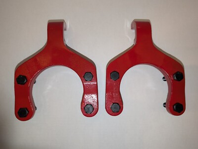 Pair of Front Tow Hook for Jeep Wrangler Rubicon JL 2018-2023 Metal Black & Red