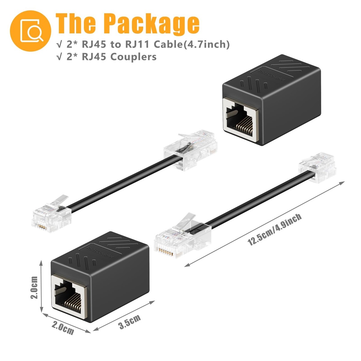 Ethernet Splitter 3C VictoryEagle Store]10pcs RJ45 CAT 5 6 LAN Ethernet ...