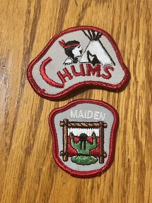 Vintage Little Buddy Patches Chum And Maiden Colorful, Beautiful, Classic!