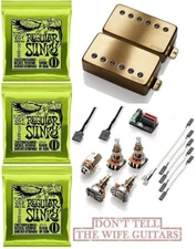 EMG MF Marty Friedman Passive Brushed Gold Set Long Shaft Pots ( 3 ERNIE BALL )