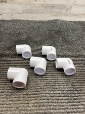 Lot of 5 Lasco SCH 40 D2466 3/4" PVC 90 Elbow Slip x Threaded