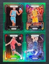 2023-24 Prizm Basketball GREEN PRIZMS 1-200 with Rookies You Pick - READ