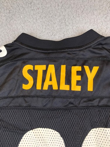 Pittsburgh Steelers Staley #22 Jersey Youth Medium 10-12 Black NFL Reebok - Picture 17 of 21