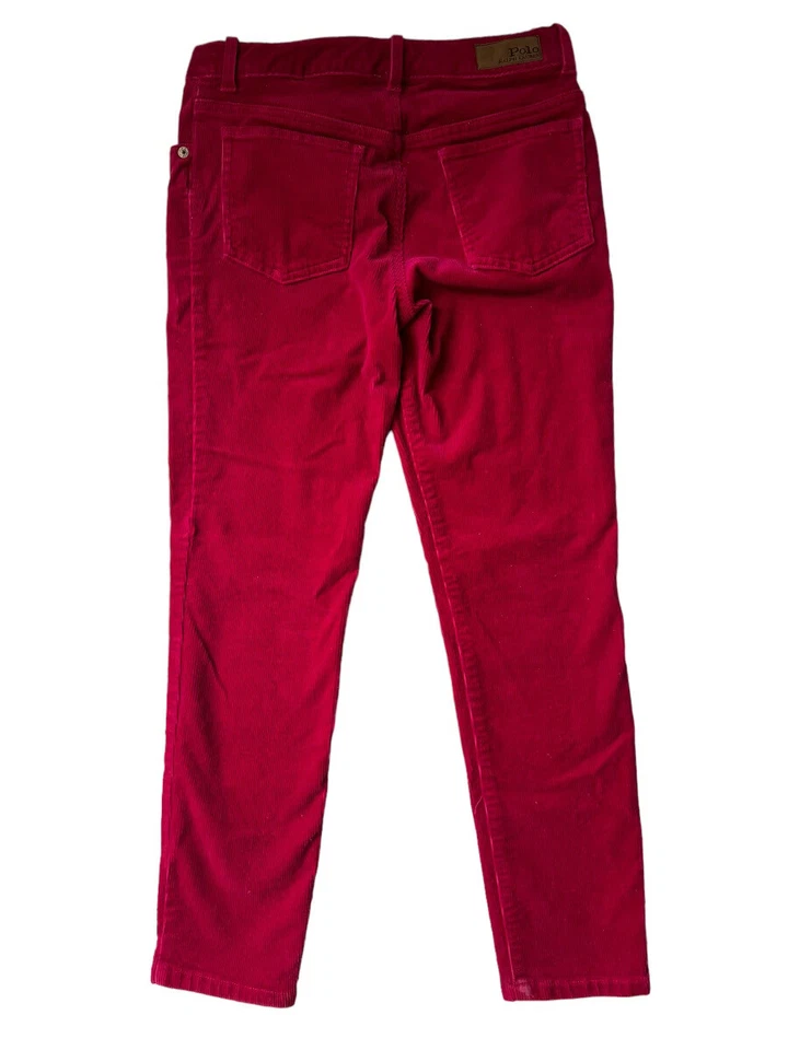 Polo Ralph Lauren Niños Niñas Rosa Poni Calce Recto Elastizado Pana Pantalones 12 Foto 2 de 4