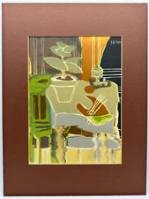 Vintage Georges Braque Cubism Still Life Lithograph "Nature Morte a la Palette"