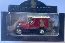 LLEDO BULL NOSE MORRIS VAN GOLDEN WEDDING ANNIVERSARY OF QUEEN ELIZABETH PHILIP