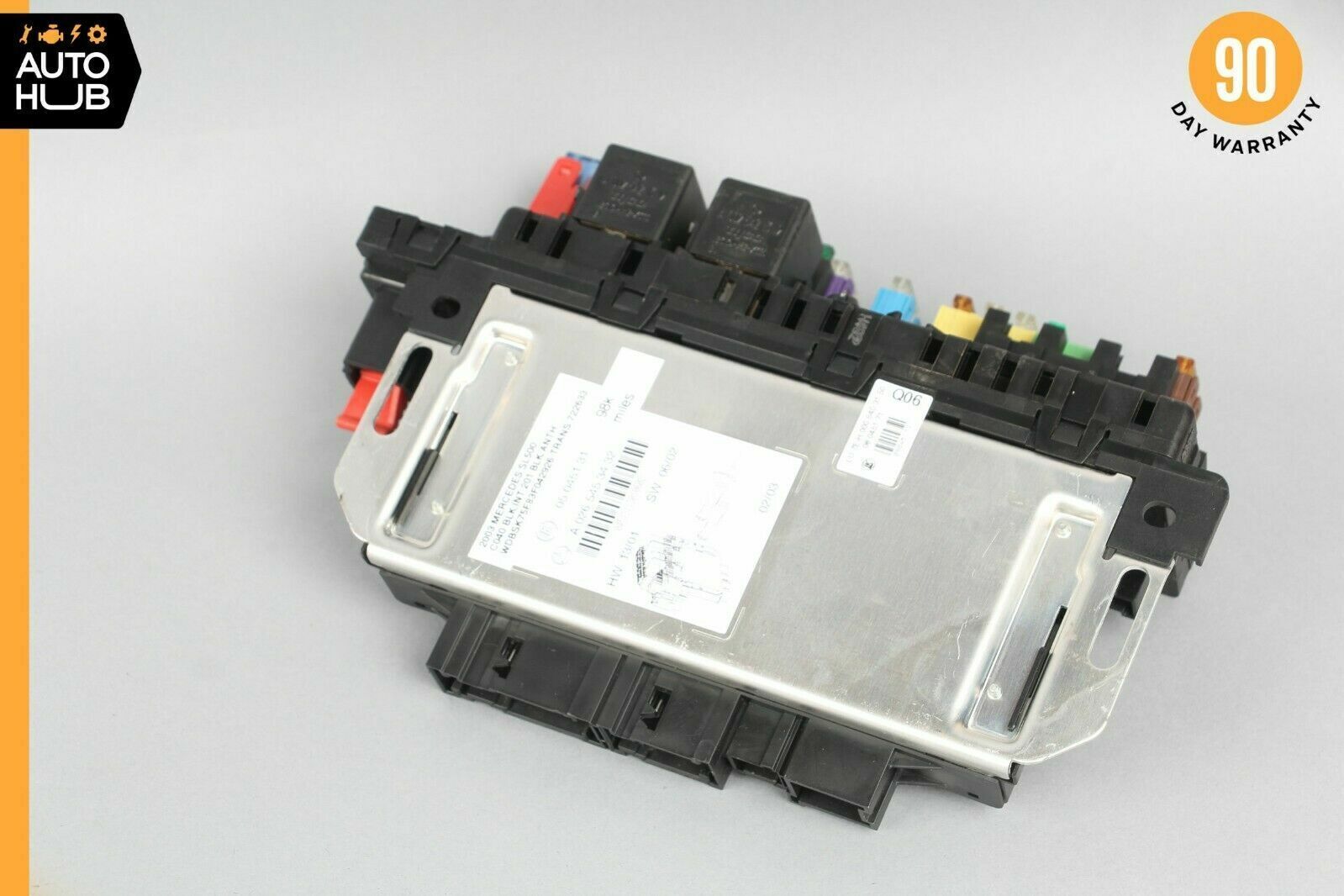 03-12 Mercedes R230 SL500 SL550 SL55 AMG Rear SAM Fuse Box Relay Module OEM