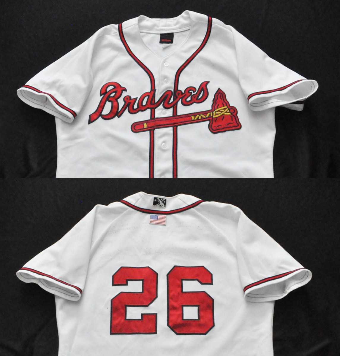 26 Braves Rome Mississippi Wilson Jersey MiLB Game Used Men 46 XL