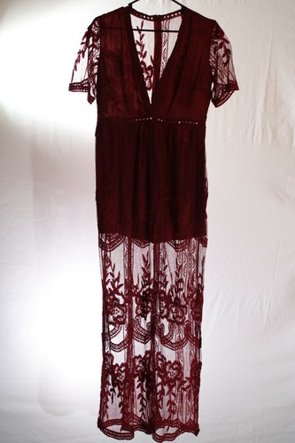 JC Penney Beautiful Burgundy Lace 