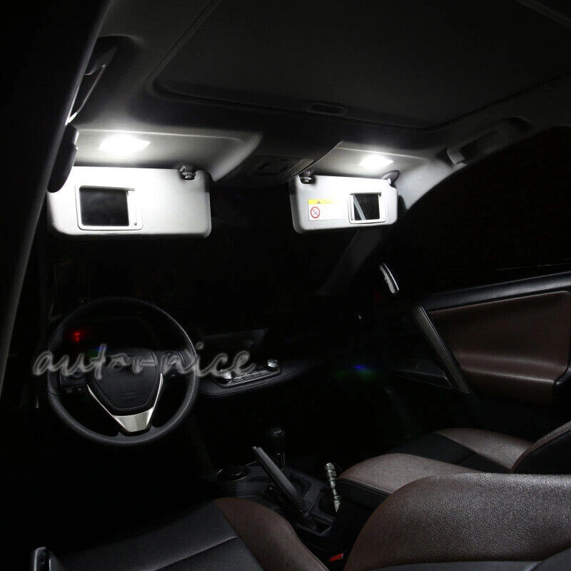 Комплект из 15 ярких белых светодиодных ламп для подсветки салона Ford Edge 2011-2014 годов выпуска - Изображение 4 из 4